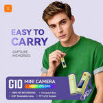 Mini fotocamera G10 con obiettivo girevole per esterni, risoluzione HD 1080P