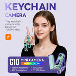 Mini fotocamera G10 con obiettivo girevole per esterni, risoluzione HD 1080P