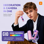 Mini fotocamera G10 con obiettivo girevole per esterni, risoluzione HD 1080P