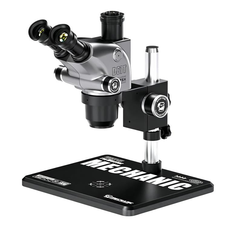 Microscopio stereoscopico trinoculare MECHANIC D67T-B11 con zoom ottico 6,5-75X