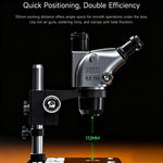 Microscopio stereoscopico trinoculare MECHANIC D67T-B11 con zoom ottico 6,5-75X