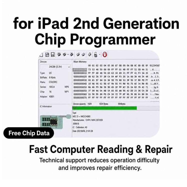 Programmatore chip di ricarica per iPad di seconda generazione WYLIE