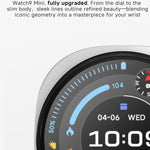 Smartwatch W9 Mini da 1,29 pollici con schermo IPS rotondo, versione in lingua straniera e supporto per il test della glicemia.