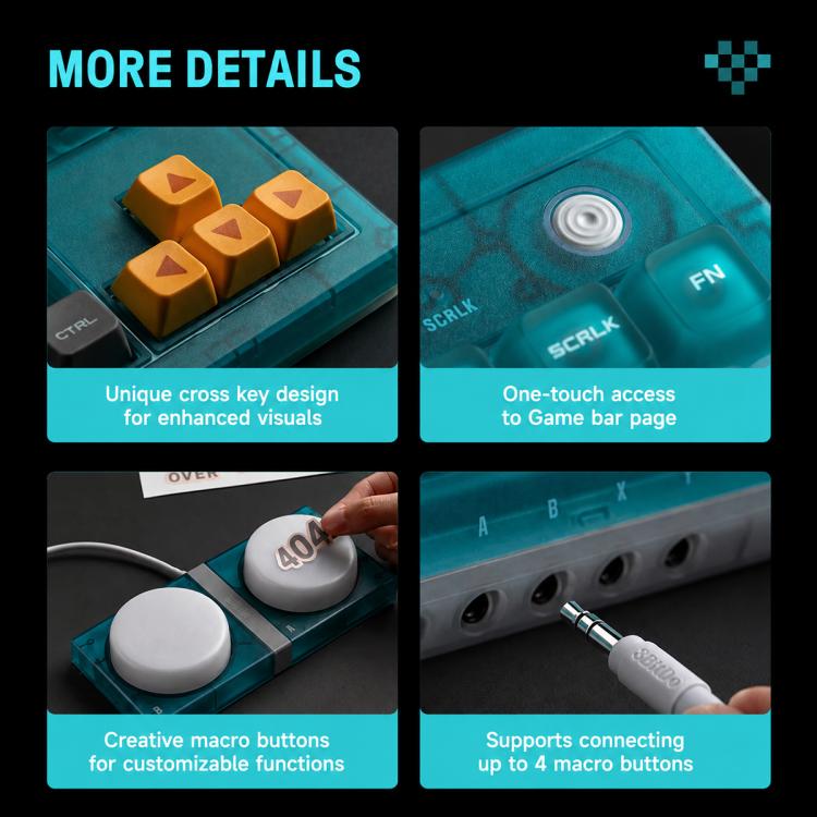 Tastiera meccanica 8BitDo Retro87 con illuminazione RGB retrò e tasti grandi