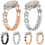 Cinturino per orologio xDfind con doppio quadrifoglio e diamanti in lega., For Garmin Lily 2