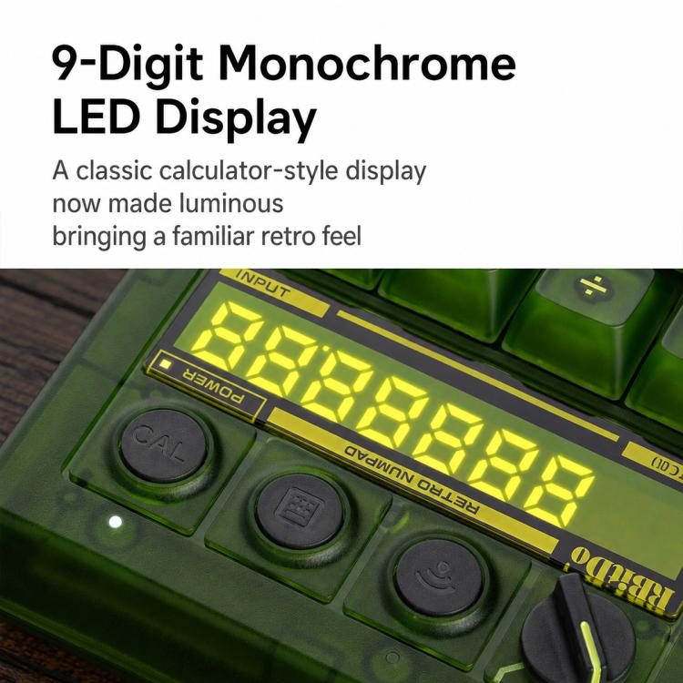 Tastierino numerico meccanico 2 in 1 8BitDo Retro18 Clear Green