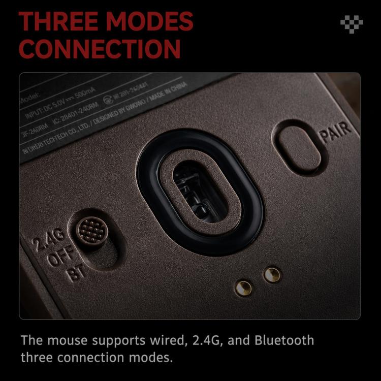 Mouse wireless 8BitDo Retro R8-C64 Edition con base di ricarica