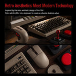 Mouse wireless 8BitDo Retro R8-C64 Edition con base di ricarica