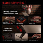 Mouse wireless 8BitDo Retro R8-C64 Edition con base di ricarica