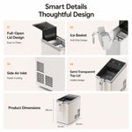 Mini fabbricatore di ghiaccio intelligente portatile completamente automatico a forma di proiettile, EU Plug, US Plug, UK Plug, AU Plug