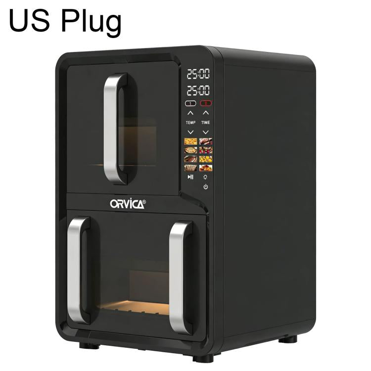 Friggitrice ad aria a doppio cassetto di grande capacità ORVICA ORM-8880, EU Plug, US Plug, UK Plug, AU Plug