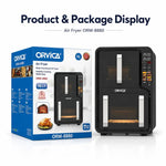 Friggitrice ad aria a doppio cassetto di grande capacità ORVICA ORM-8880, EU Plug, US Plug, UK Plug, AU Plug