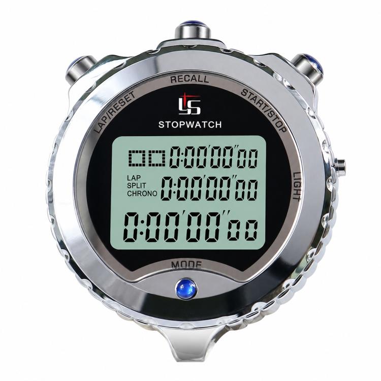 Cronometro in metallo luminoso per sport, allenamento, nuoto e atletica leggera., YS-610L 10 Laps Memory, YS-630L 30 Laps Memory, YS-660L 60 Laps Memory, YS-6100L 100 Laps Memory