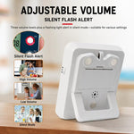 Timer da cucina YS-318 con conto alla rovescia a tre gruppi, funzione silenziosa e avviso luminoso lampeggiante., YS-318