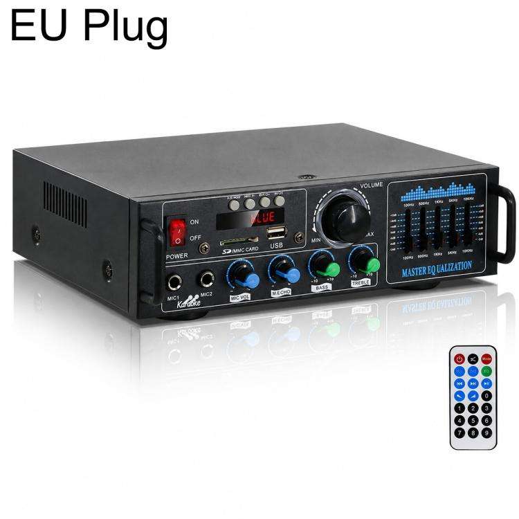 AV-016 Amplificatore Bluetooth ad alta potenza con display, EU Plug, US Plug, UK Plug