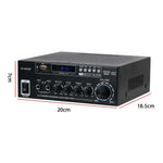 AV-660BT Amplificatore audio Bluetooth stereo per karaoke a 2 canali, EU Plug, US Plug, UK Plug