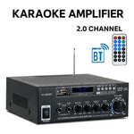 AV-660BT Amplificatore audio Bluetooth stereo per karaoke a 2 canali, EU Plug, US Plug, UK Plug