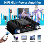 BT-998 Mini amplificatore Bluetooth 5.0 a 4 canali per uso domestico e in auto, No Adapter, US Plug, EU Plug