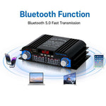 BT-998 Mini amplificatore Bluetooth 5.0 a 4 canali per uso domestico e in auto, No Adapter, US Plug, EU Plug