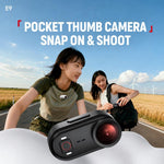 GO9 Fotocamera sportiva indossabile con magnete per pollice, tascabile GO9, 64GB Memory Card