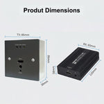 Set di convertitore trasmettitore e ricevitore per cavo di rete HD con presa a muro WP1815HD, EU Plug, US Plug, UK Plug, AU Plug