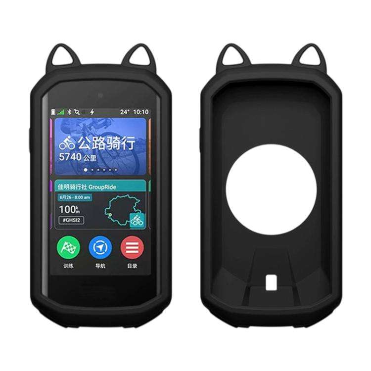 Copertura in silicone con orecchie di gatto per cronometro da bicicletta, For Garmin Edge 1050