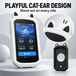 Copertura in silicone con orecchie di gatto per cronometro da bicicletta, For Garmin Edge 1050