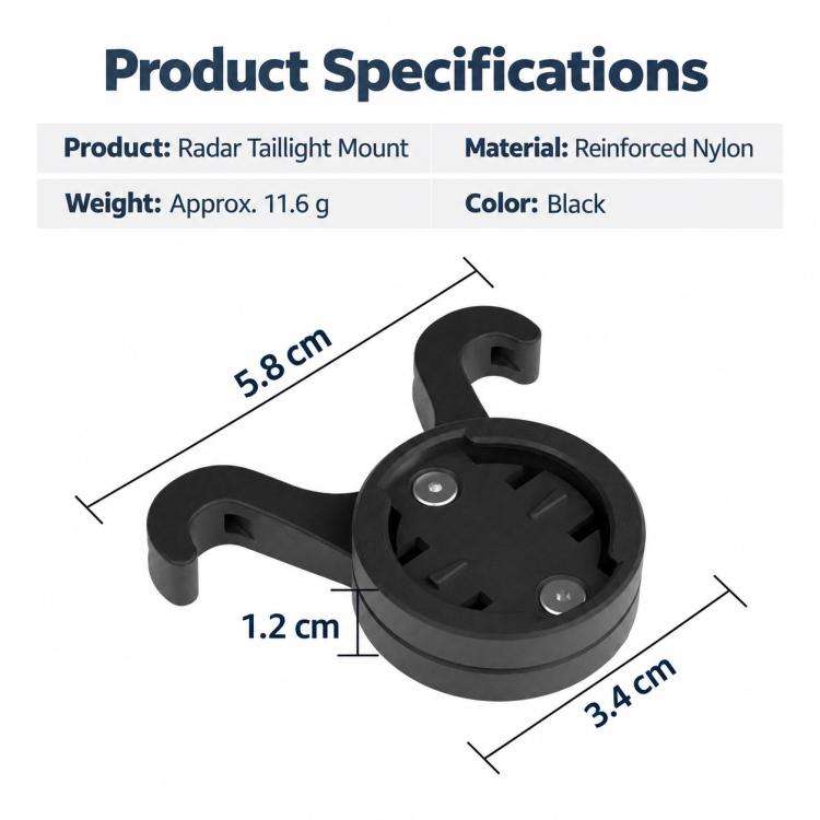 Supporto universale per fanale posteriore radar per bicicletta CYCLAMi S11, S11