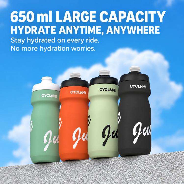 Borraccia flessibile portatile CYCLAMi da 650 ml per ciclismo all'aperto