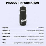 Borraccia flessibile portatile CYCLAMi da 650 ml per ciclismo all'aperto