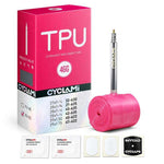 Camera d'aria per bicicletta CYCLAMi in TPU ultraleggera, 30g-Road-FV45mm, 30g-Road-FV65mm, 30g-Road-FV85mm, 45g-Gravel-FV45mm, 45g-Gravel-FV65mm, 65g-MTB-26in, 65g-MTB-27.5in, 65g-MTB-29in