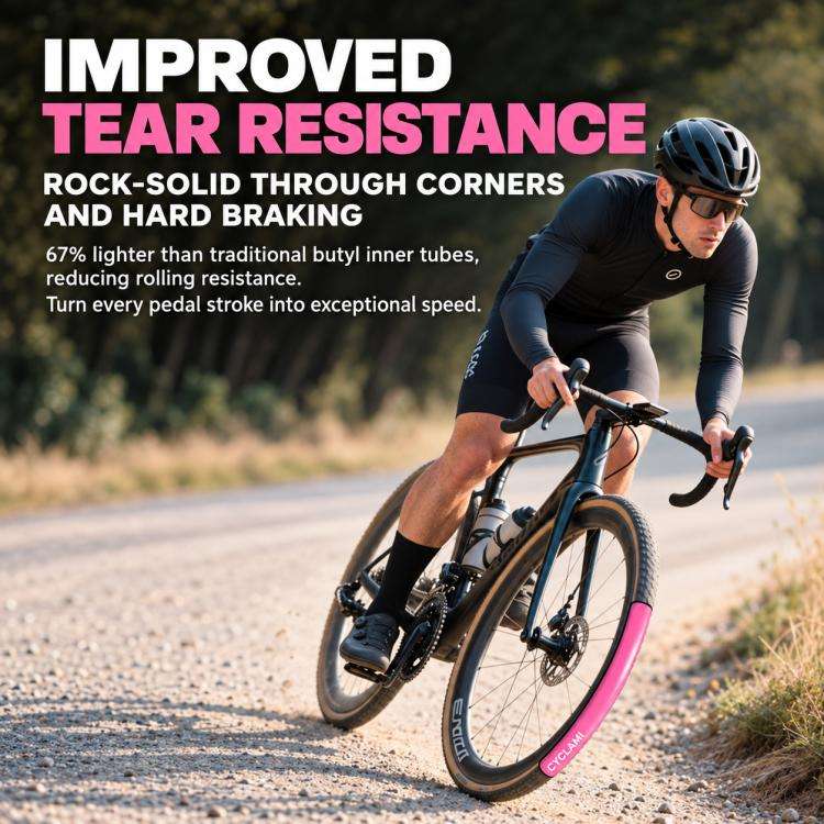 Camera d'aria per bicicletta CYCLAMi in TPU ultraleggera, 30g-Road-FV45mm, 30g-Road-FV65mm, 30g-Road-FV85mm, 45g-Gravel-FV45mm, 45g-Gravel-FV65mm, 65g-MTB-26in, 65g-MTB-27.5in, 65g-MTB-29in