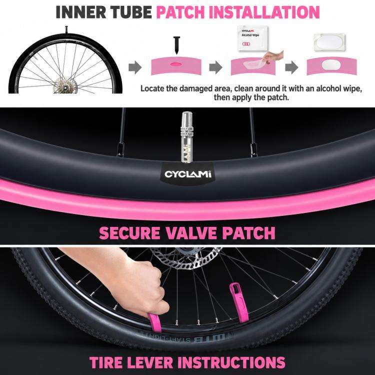 Camera d'aria per bicicletta CYCLAMi in TPU ultraleggera, 30g-Road-FV45mm, 30g-Road-FV65mm, 30g-Road-FV85mm, 45g-Gravel-FV45mm, 45g-Gravel-FV65mm, 65g-MTB-26in, 65g-MTB-27.5in, 65g-MTB-29in