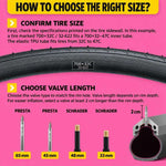 Camera d'aria per bicicletta CYCLAMi in TPU ultraleggera, 30g-Road-FV45mm, 30g-Road-FV65mm, 30g-Road-FV85mm, 45g-Gravel-FV45mm, 45g-Gravel-FV65mm, 65g-MTB-26in, 65g-MTB-27.5in, 65g-MTB-29in