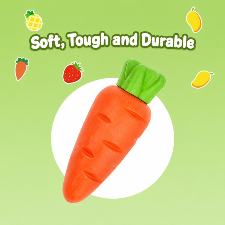 Confezione da 10 gomme da cancellare giganti a forma di frutta, simpatiche e creative, con disegni animati.