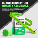 Camera d'aria in TPU ultraleggera CYCLAMi per bici gravel, 46g-FV45mm, 46g-FV65mm