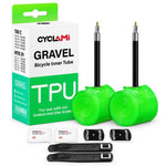 CYCLAMi 2 pezzi/confezione - Camera d'aria ultraleggera in TPU per bici gravel, 46g-FV45mm, 46g-FV65mm