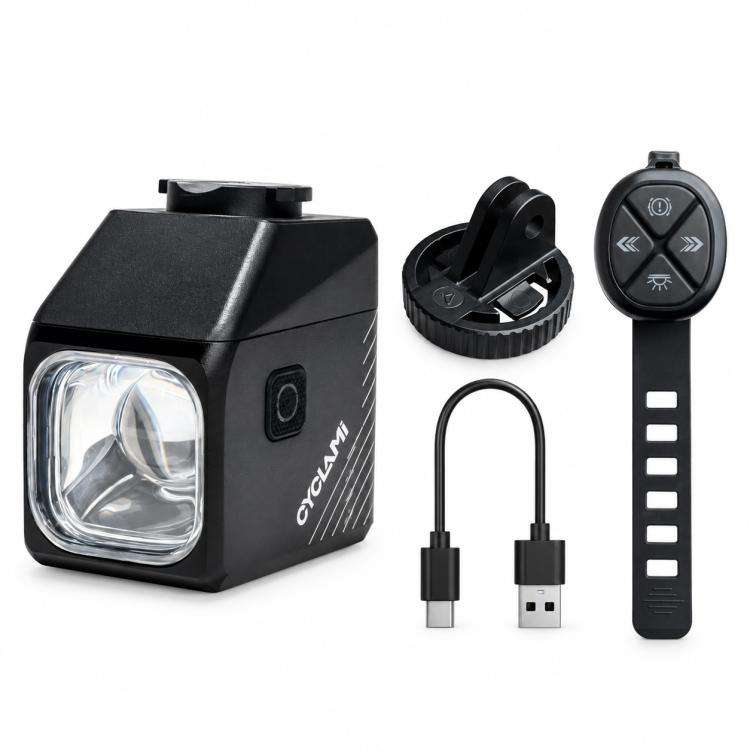 CYCLAMi CYC2000T Cutoff Line Mountain Bike Hanging Front Light with Remote Control, CYC2000T