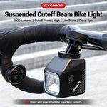CYCLAMi CYC2000T Cutoff Line Mountain Bike Hanging Front Light with Remote Control, CYC2000T