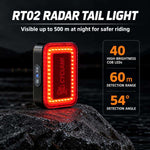 CYCLAMi RT02 Smart Bike Tail Light Brake Radar Sensing Warning Light, RT02