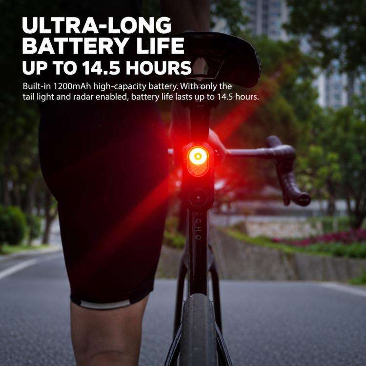 CYCLAMi LA150 Cycling Smart Radar Tail Light Compatible with Bike Computer, LA150