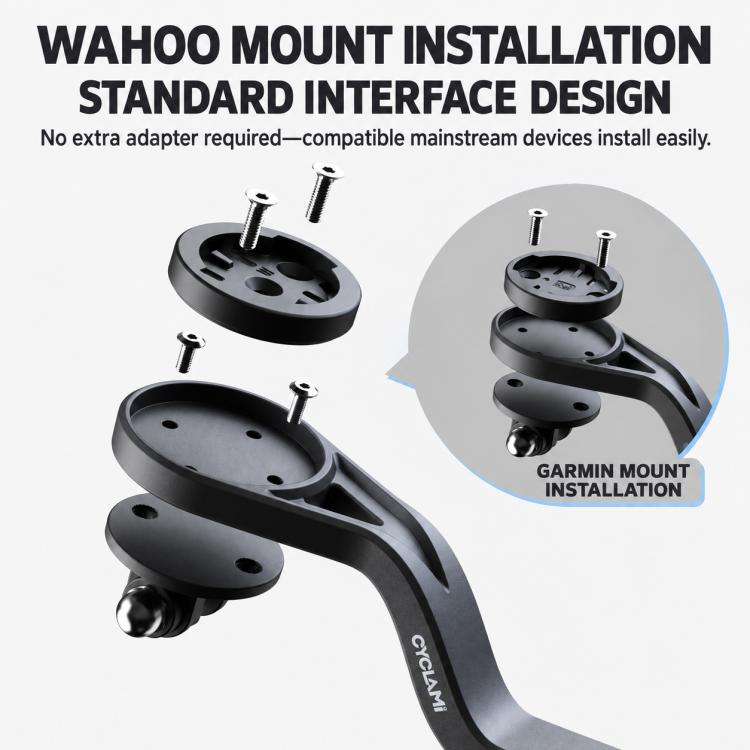 CYCLAMi S29 Road Bike Computer Mount Fits Integrated Extension Handlebar, S29