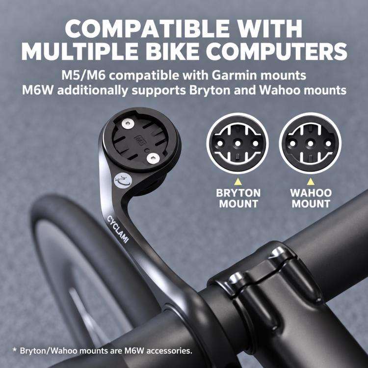 CYCLAMi Multi-Functional Bike Computer Extension Mount, M5, M6, M6W