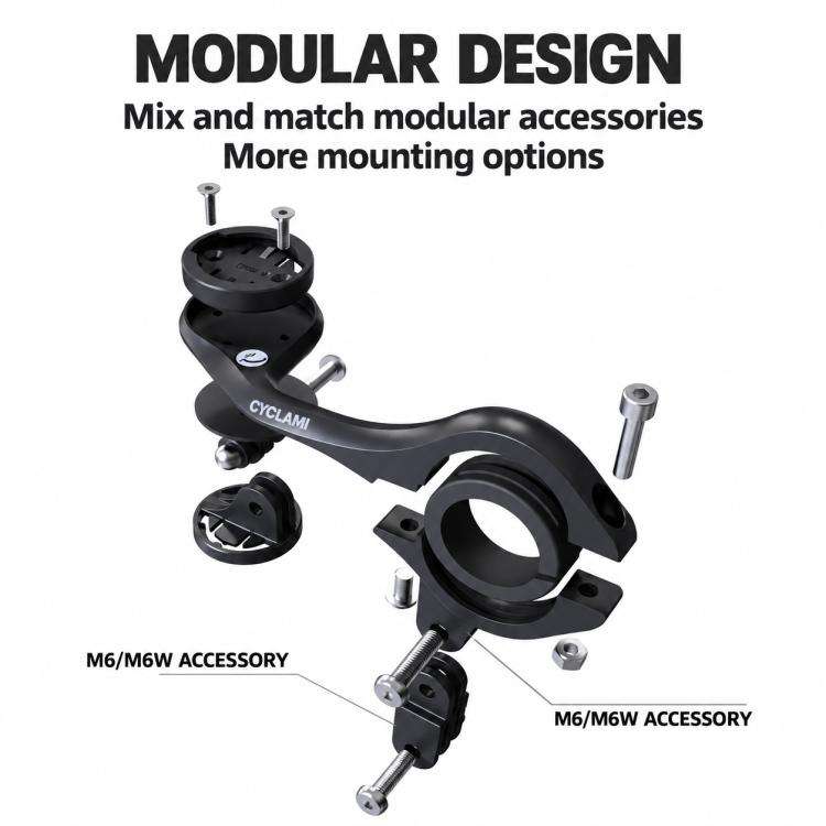 CYCLAMi Multi-Functional Bike Computer Extension Mount, M5, M6, M6W