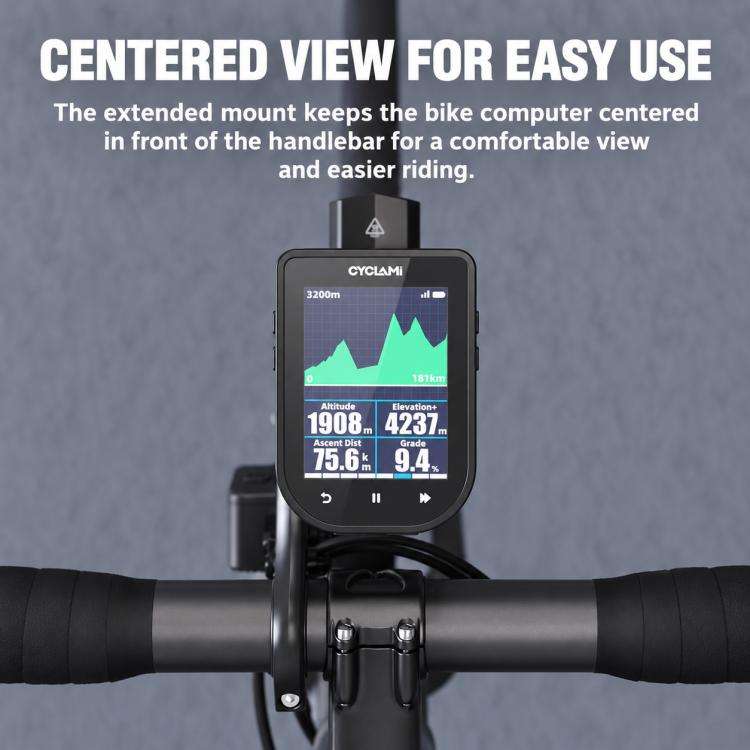 CYCLAMi Multi-Functional Bike Computer Extension Mount, M5, M6, M6W