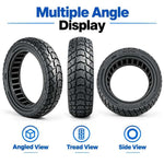 AIMITE Electric Scooter 45mm Slot Honeycomb Solid Tire, Size: 60 / 65-6.9 inch, For Ninebot MAX G2 (Black)