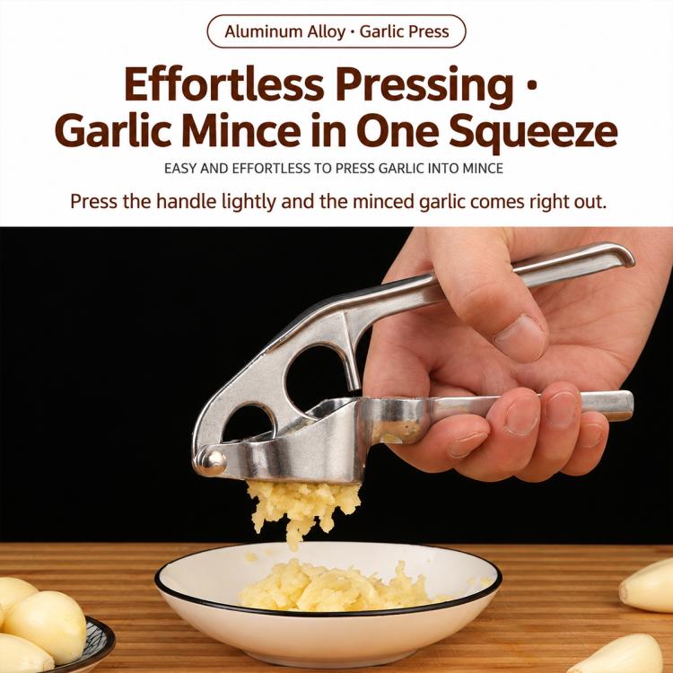 LsCook Stainless Steel Manual Garlic Masher Garlic Presser, No.3 Garlic Press, No.10 Garlic Press, No.9 Garlic Press
