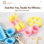 ABS Lollipop Cake Mold Cutting Baking Tool Kit, 3 PCS/Set Pink, 3 PCS/Set Blue, 8 PCS/Set Pink, 8 PCS/Set Blue