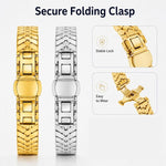 xDfind Double Folding Butterfly Clasp Metal Watch Band, For Garmin Venu 4 41mm / Venu 3S / Venu 2S, For Garmin Forerunner 265S / 255S