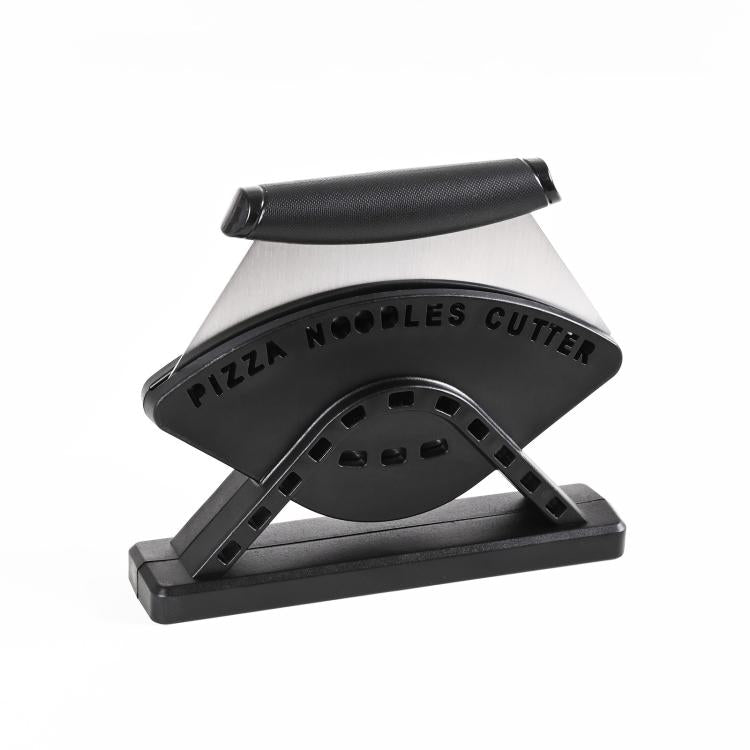 LsCook Stainless Steel Pizza Cutter Curved Blade with Stand Base